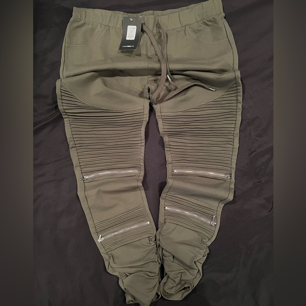Olive Green Utility Leggings 1X